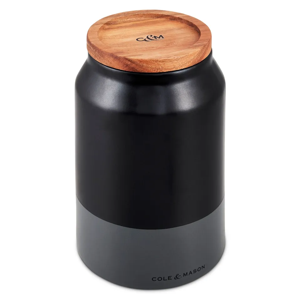 Voorraadbus Cole & Mason Hinxton Medium Ceramic Black/Grey