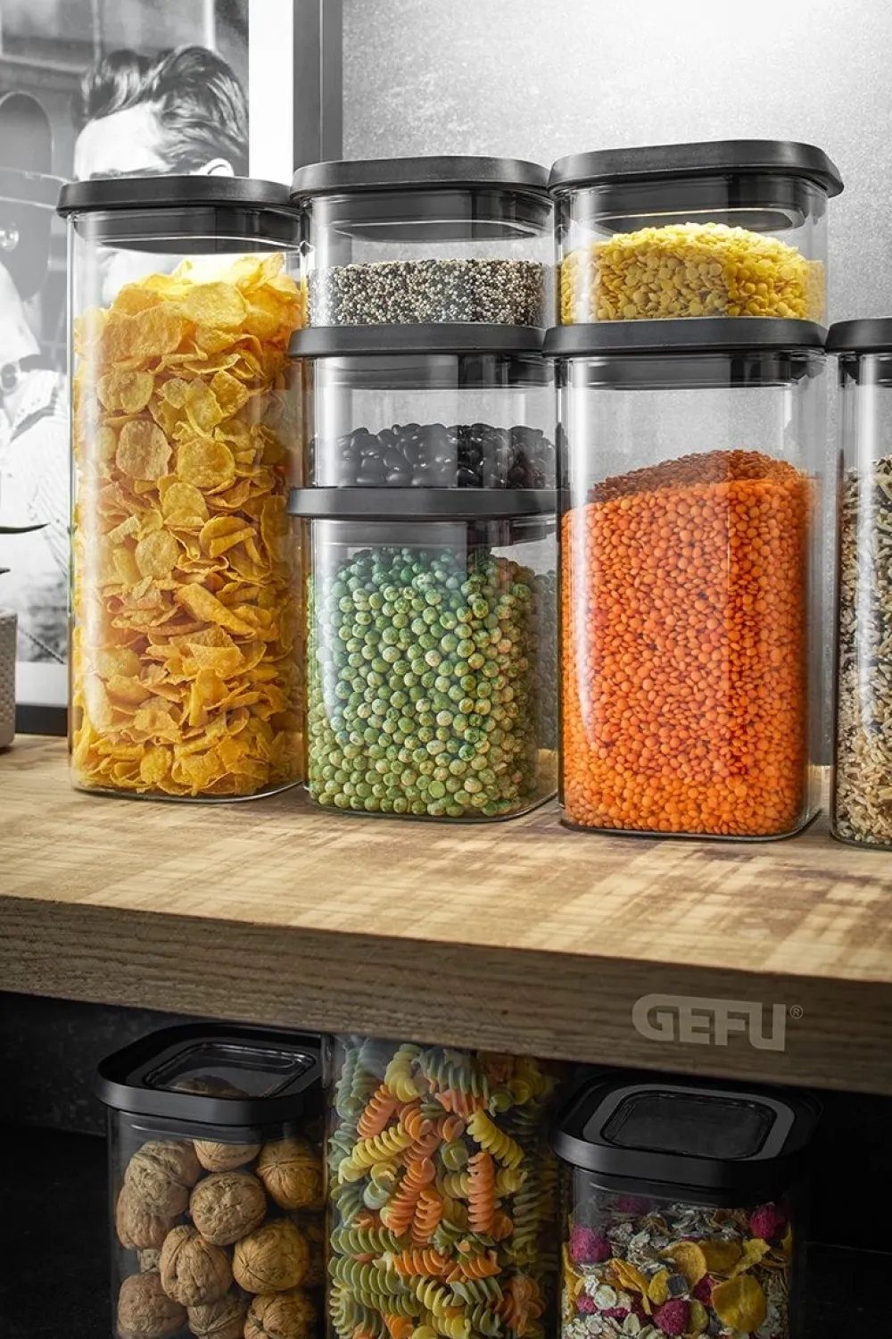 Gefu Voorraadbus Pantry Transparant 1,4 L New