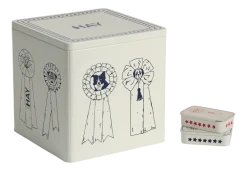 HAY Voorraadbus Dogs Food Storage Tin Large Blue And White