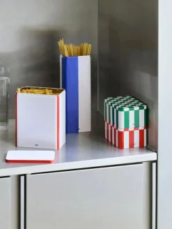 HAY Voorraadbus Tin Container Small Green And Off-White Hot