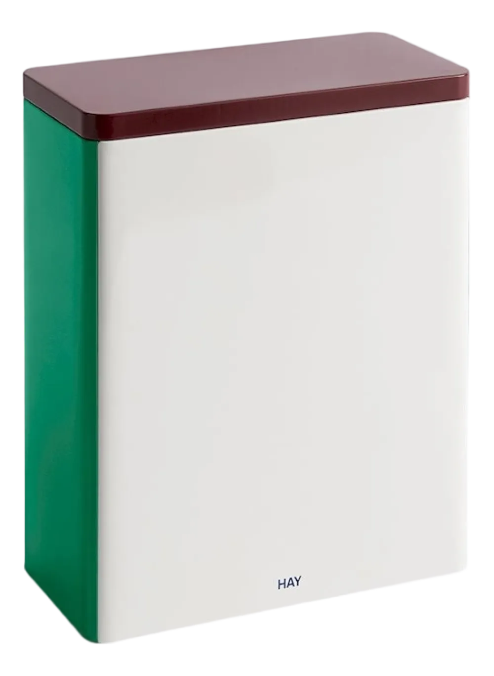 HAY Voorraadbus Tin Container X-Large Off-White, Burgundy And Green New