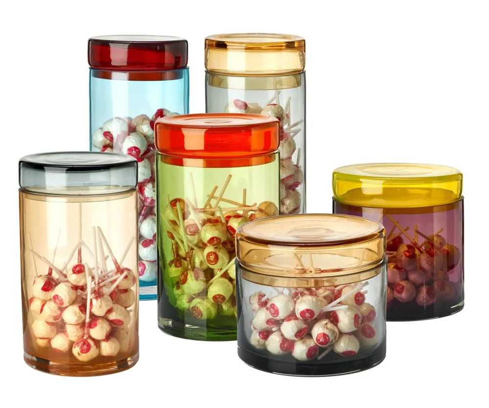 POLSPOTTEN Voorraadbus Caps & Jars Brown (Set van 3) New