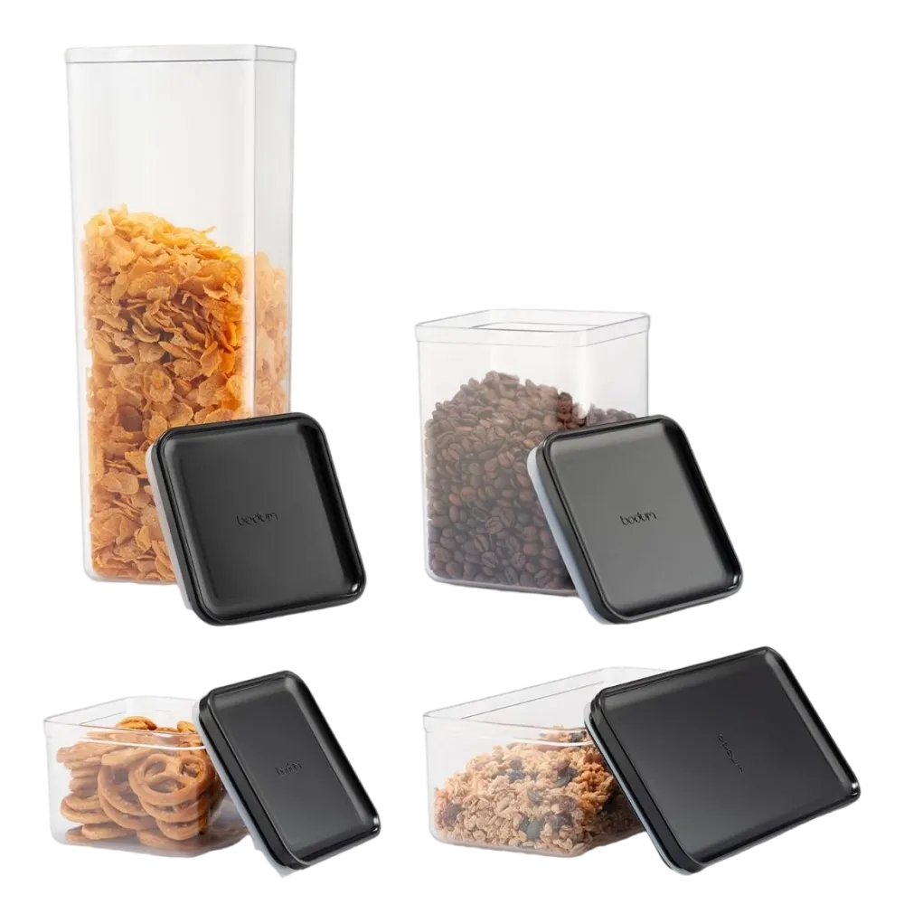Bodum Voorraadpot Canteen Black (Set van 6) Best