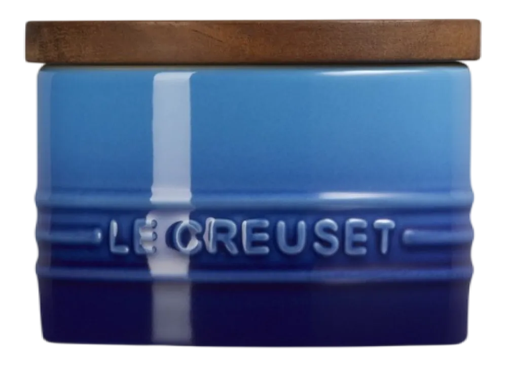 Le Creuset Voorraadpot Stoneware Signature Met Deksel Azure 7,5 cm (200 ml) Outlet