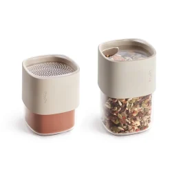 Voorraadpot Lékué Flip Storage Voorraadbussen set van 3 Beige