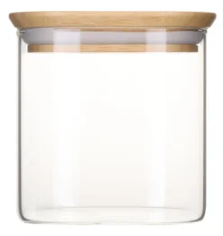 Pebbly Voorraadpot Rond Hout 800 ml Hot