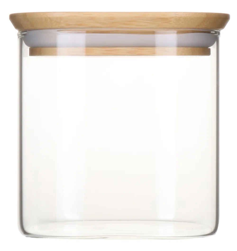 Pebbly Voorraadpot Rond Hout 800 ml Hot