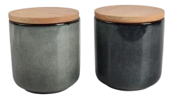 Voorraadpot Salt & Pepper Meridian Groen 12 x 12 cm