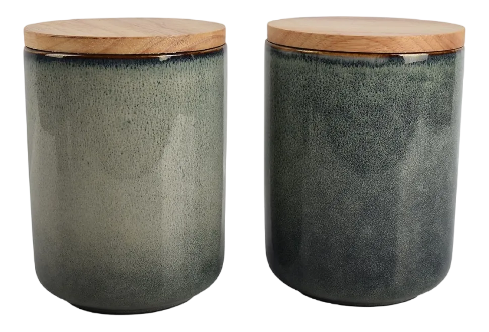 Voorraadpot Salt & Pepper Meridian Groen 12 x 15 cm