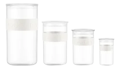 Voorraadpotten Bodum Presso Met Siliconen Band Wit (Set van 12)