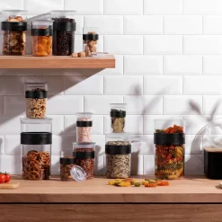 Voorraadpotten Bodum Presso Met Siliconen Band Zwart (Set van 12)