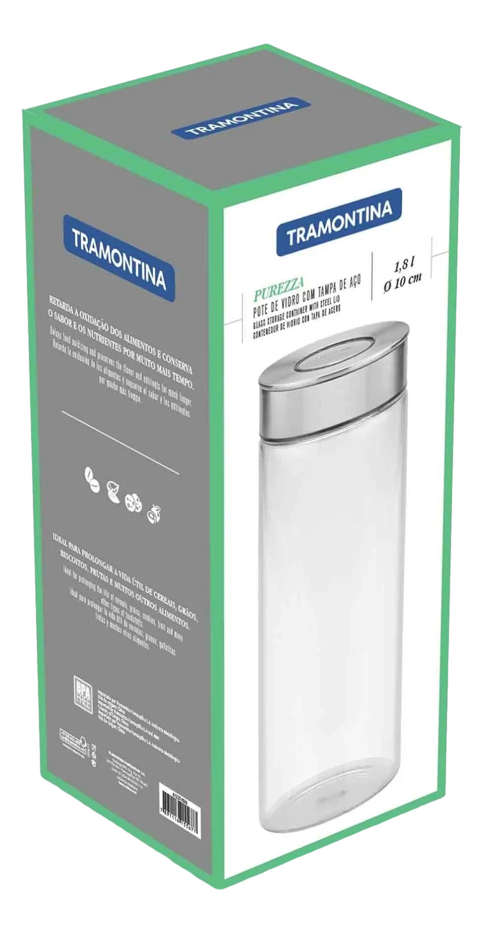 Voorraadpot Tramontina Purezza Zilver 1,8 L