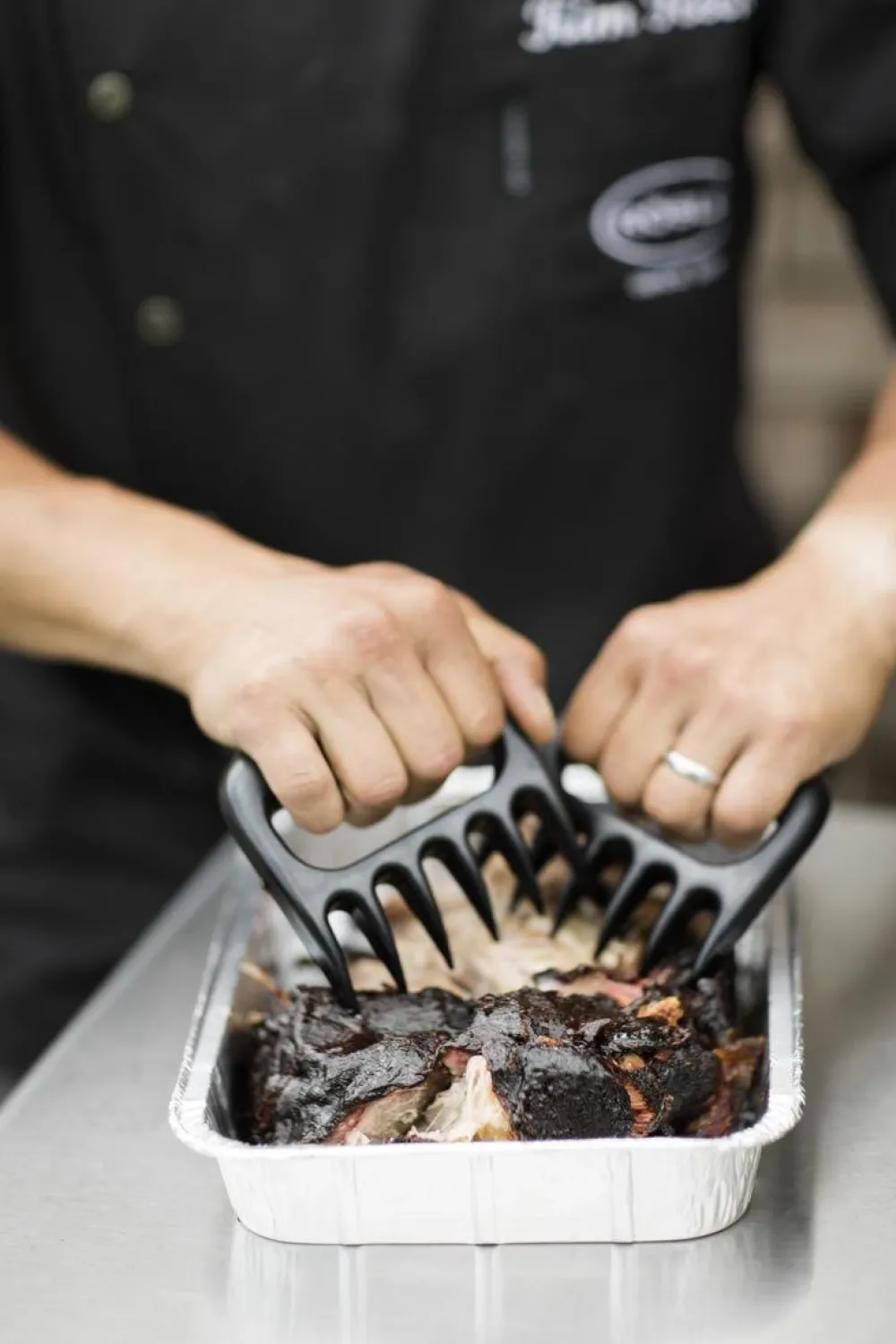 Rosle Vorken Pulled Pork Zwart (2-Delig) Hot