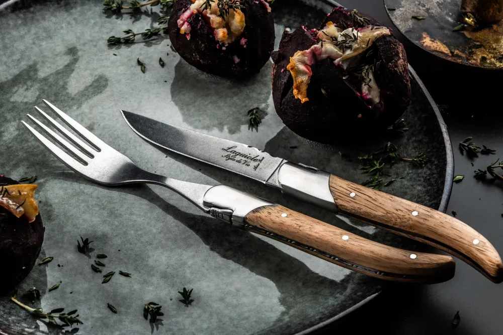 Laguiole Style de Vie Vork Luxury Line Eikenhout Stonewash (6-Delig) Outlet