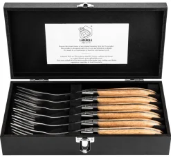 Laguiole Style de Vie Vork Luxury Line Eikenhout Stonewash (6-Delig) Outlet