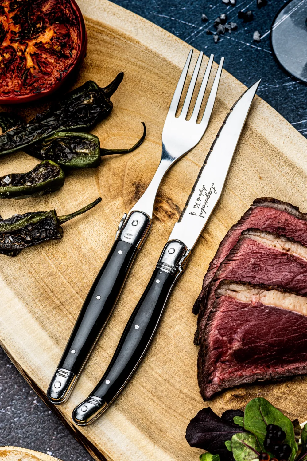 Laguiole Style de Vie Vork Premium Line Zwart (6-Delig) Sale