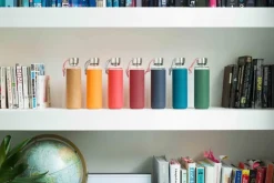 Waterfles Black+Blum Glass Water Bottle Blauw 600 ml