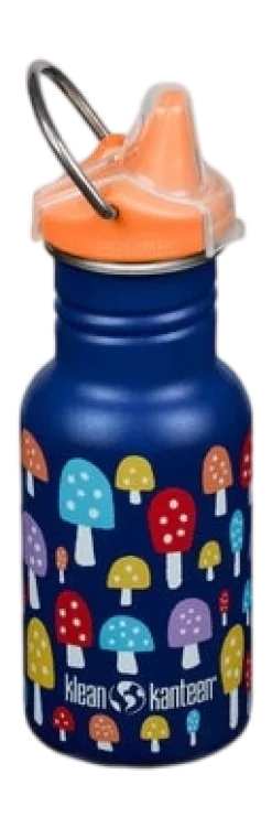 Klean Kanteen Waterfles Kids Classic Narrow 355ml Sippy Cap Mushrooms Clearance