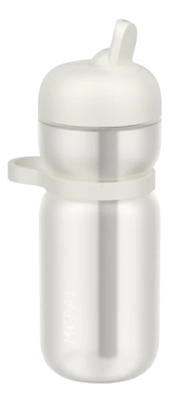 Waterfles Mepal Flip Sport Ceramic White 600 ml