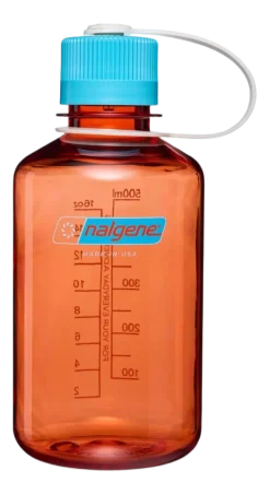 Waterfles Nalgene Narrow-Mouth Flame Blue Atoll 500 ml