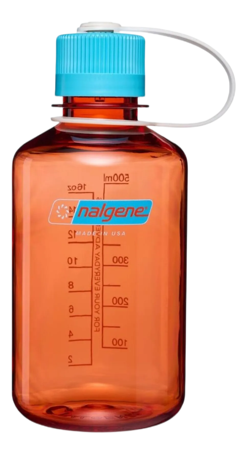 Waterfles Nalgene Narrow-Mouth Flame Blue Atoll 500 ml