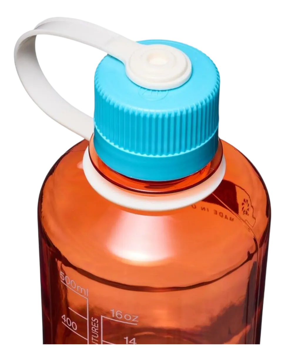 Waterfles Nalgene Narrow-Mouth Flame Blue Atoll 500 ml