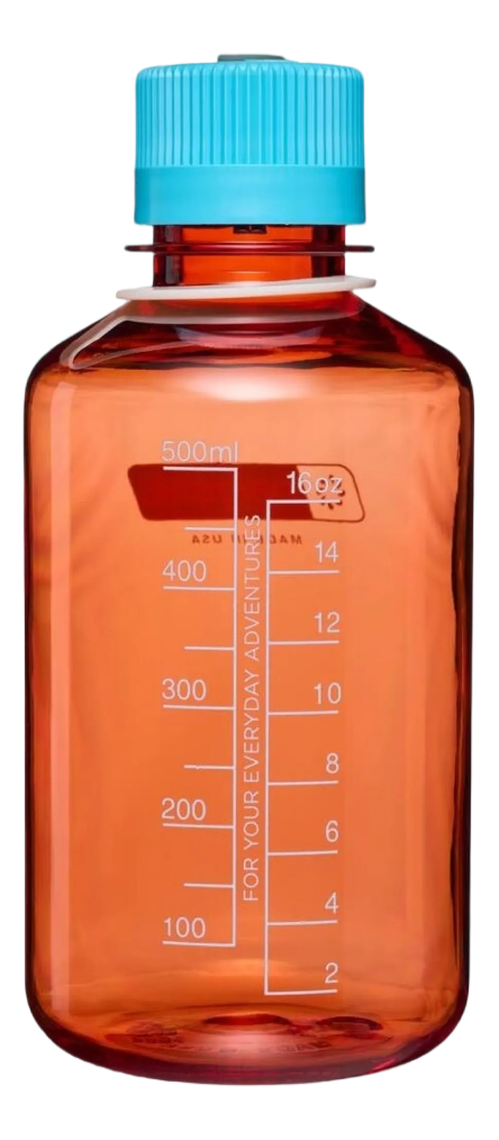 Waterfles Nalgene Narrow-Mouth Flame Blue Atoll 500 ml