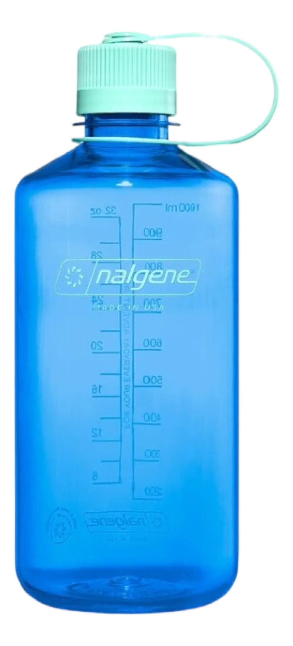 Nalgene Waterfles Narrow Mouth 1000ml Cornflower Blue Outlet