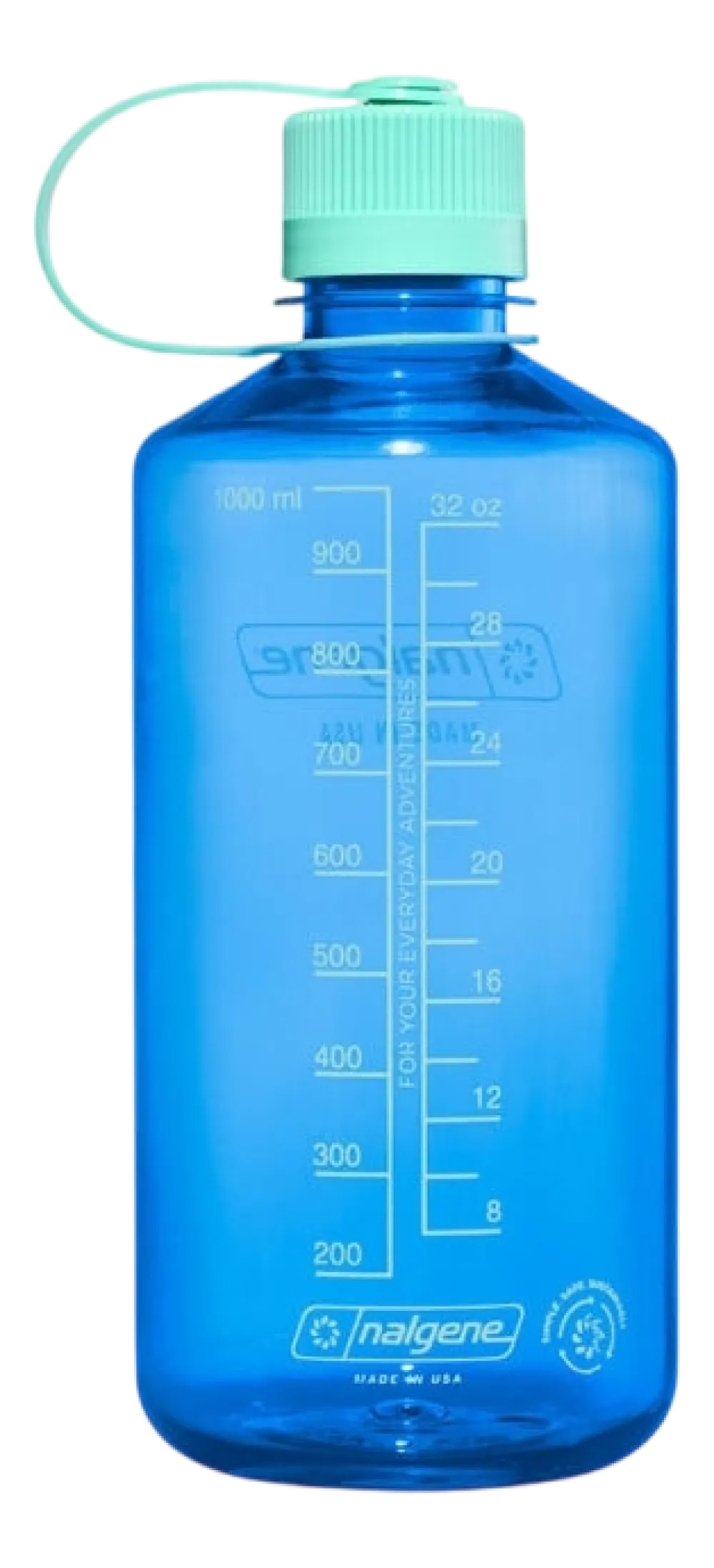 Nalgene Waterfles Narrow Mouth 1000ml Cornflower Blue Outlet
