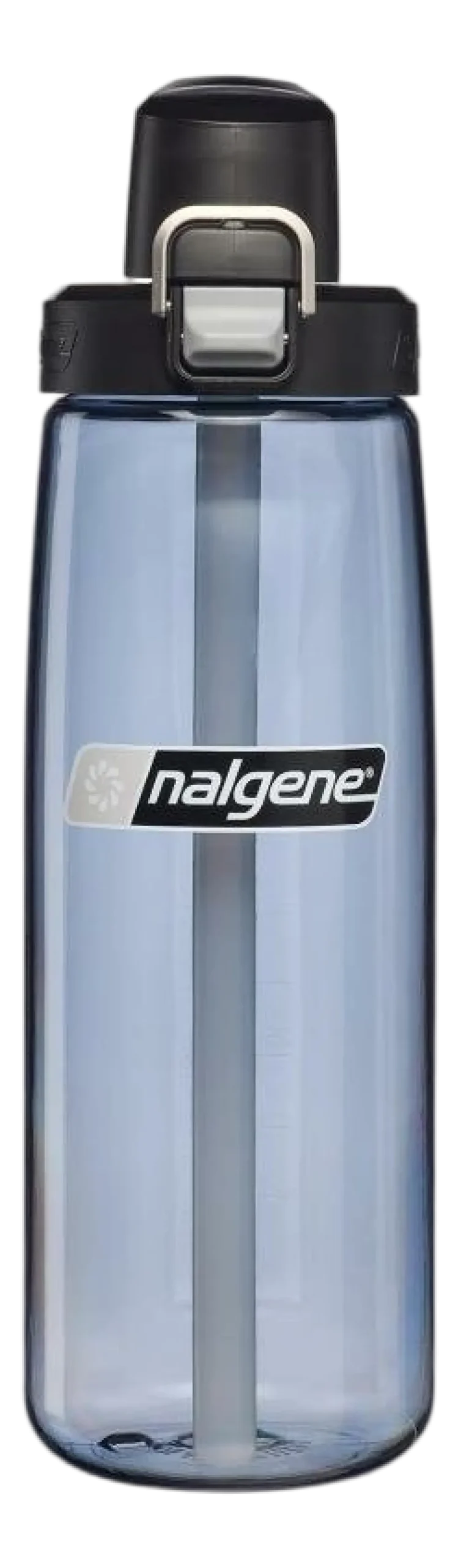 Nalgene Waterfles Straw Bottle Grey / Black Cap 650 ml
