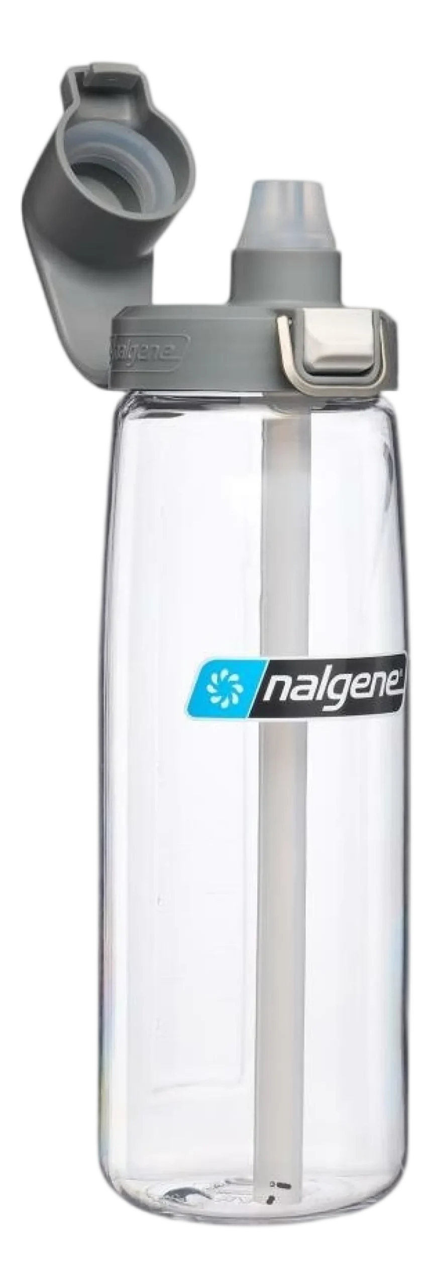 Nalgene Waterfles Straw Bottle Clear / Gray Cap 650 ml Online