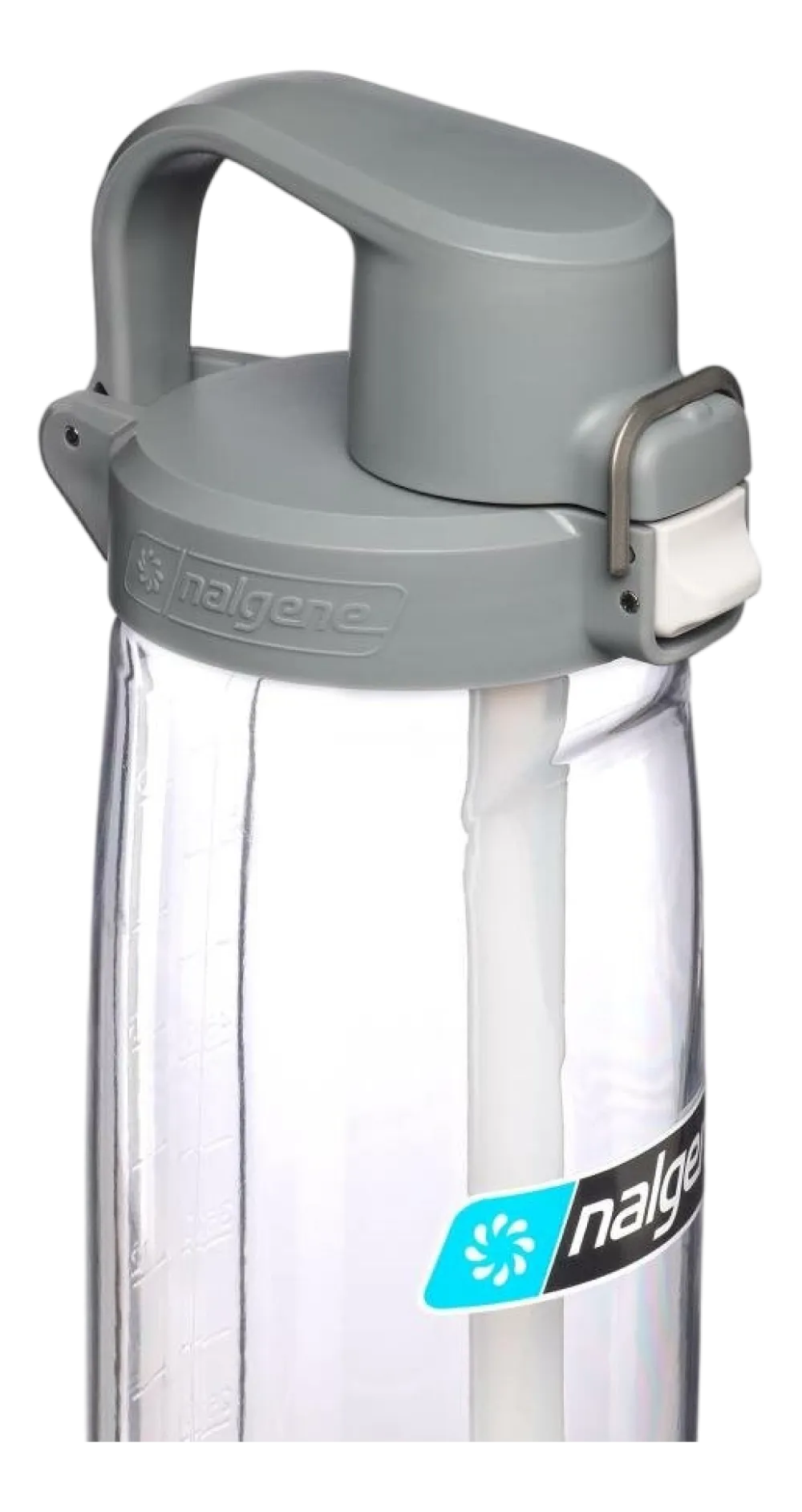 Nalgene Waterfles Straw Bottle Clear / Gray Cap 650 ml Online