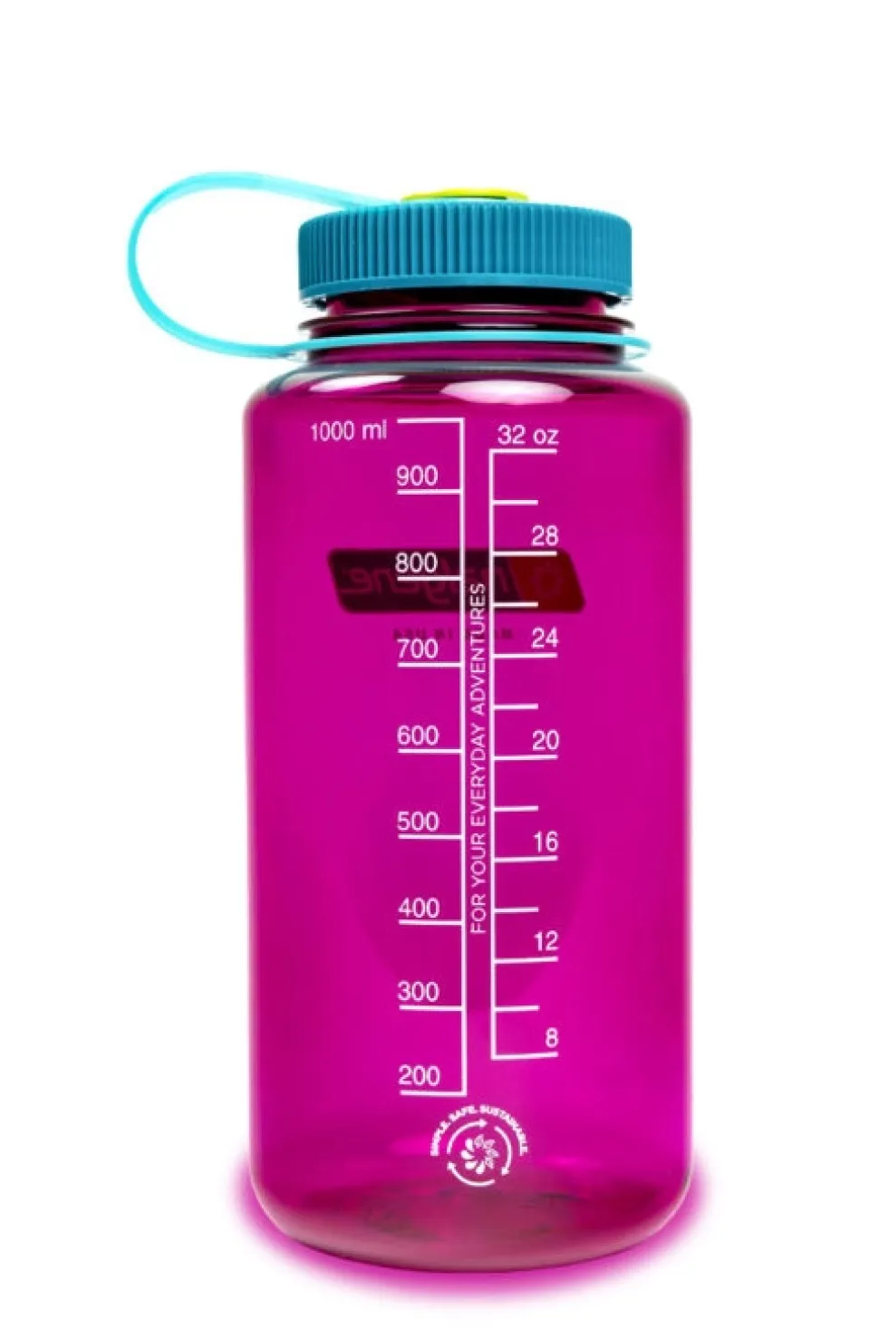 Waterfles Nalgene Wide Mouth 1000 ml Eggplant