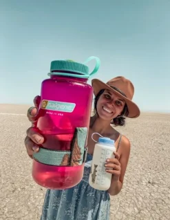 Waterfles Nalgene Wide Mouth 1000 ml Eggplant