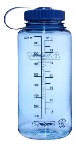 Waterfles Nalgene Wide Mouth 1000ml Baby Blue