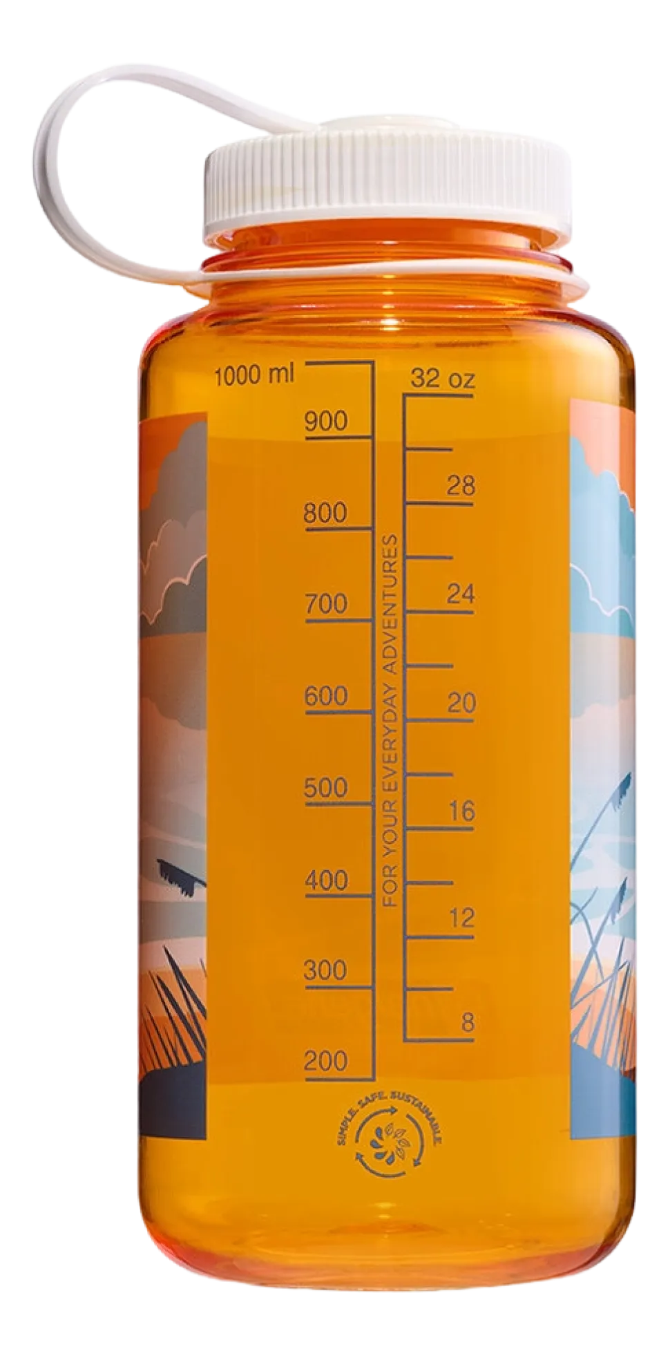 Waterfles Nalgene Wide Mouth 1000ml Landscape Sunset