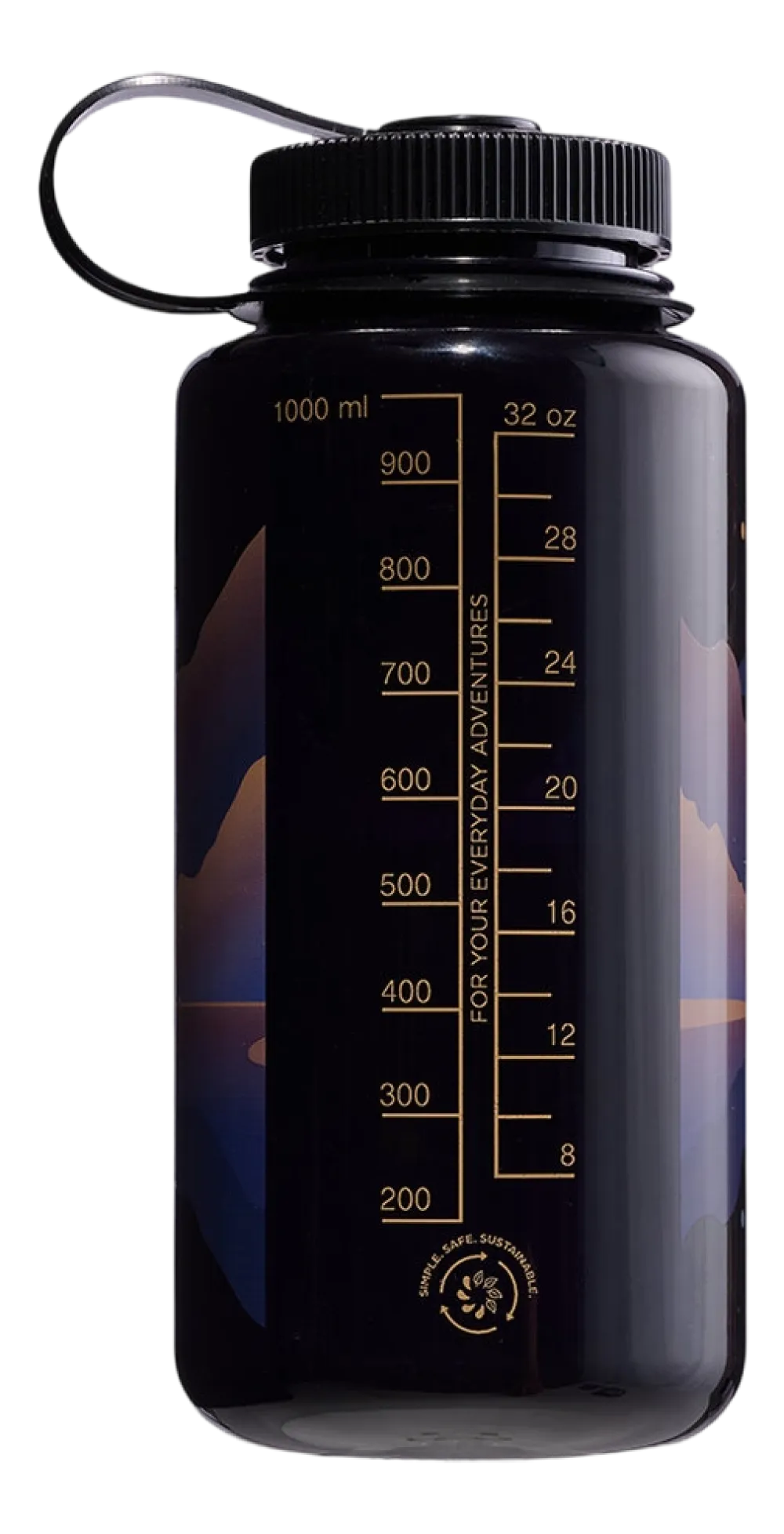 Nalgene Waterfles Wide Mouth 1000ml Landscape Moonset