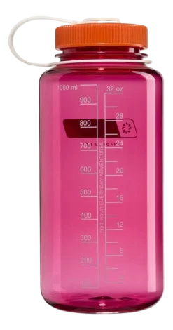 Waterfles Nalgene Wide-Mouth Fuchsia Purple Flame 1 L