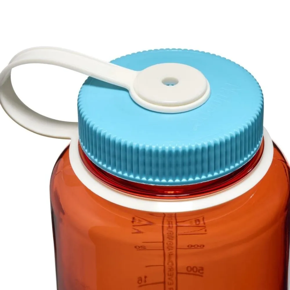 Nalgene Waterfles Wide-Mouth Flame Blue Atoll 1 L Clearance