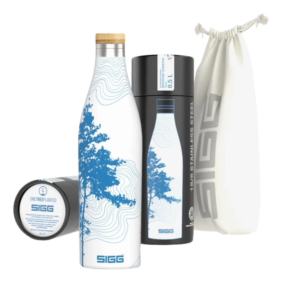 Waterfles Sigg Meridian Sumatra Tree White-Blue 0,5L