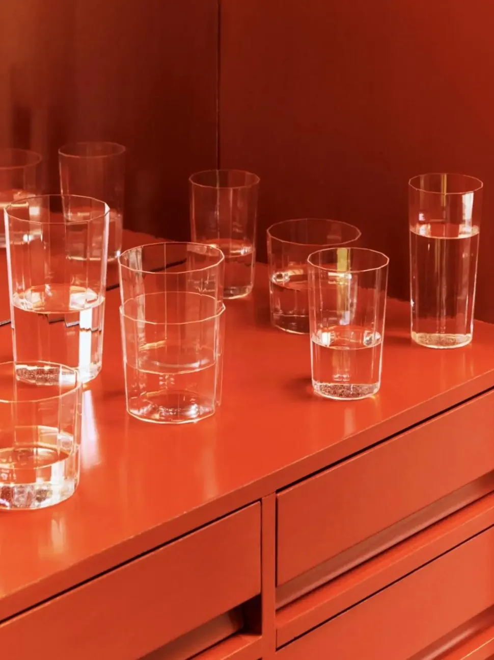 Waterglas HAY Angle Glass Large H13 Clear (Set van 4)