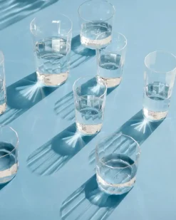 HAY Waterglas Angle Glass Medium H10 Clear (Set van 4) New