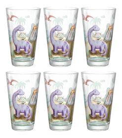 Waterglas Leonardo Bambini Avventura Dino 300 ml (Set van 6)