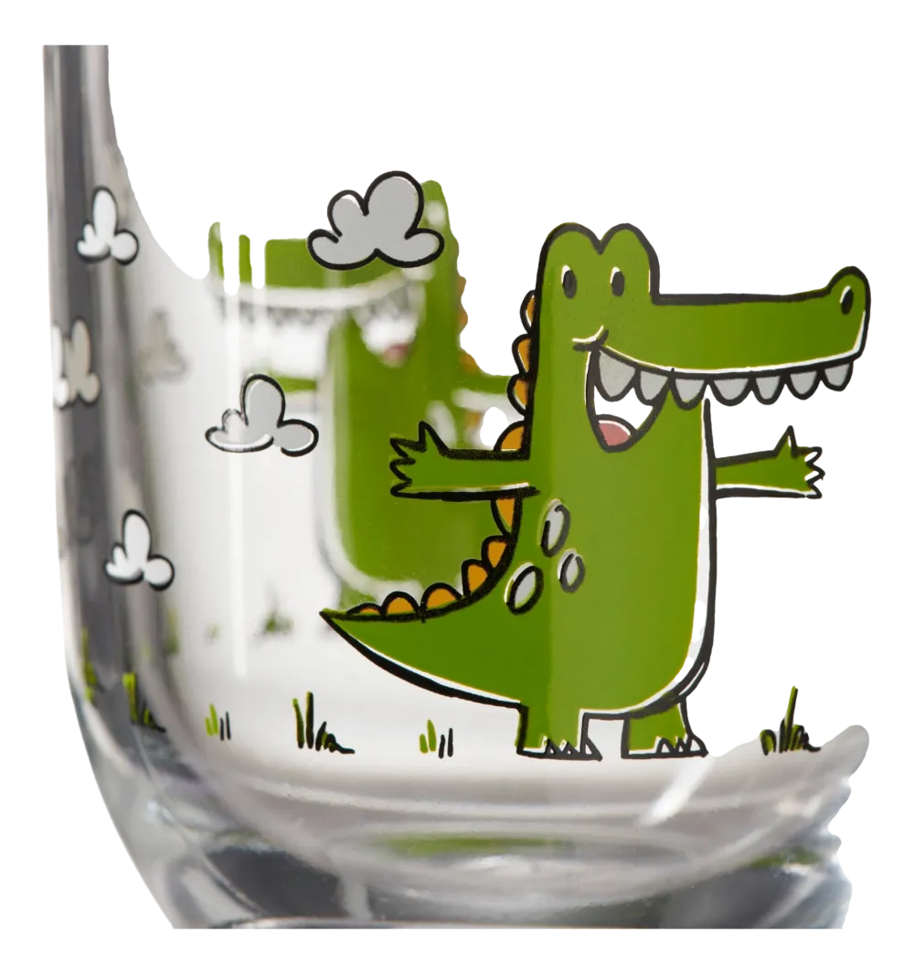 Leonardo Waterglas Bambini Krokodil 280 ml (Set van 6) New