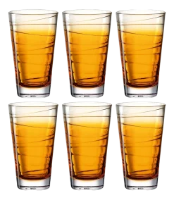 Leonardo Waterglas Varia Struttura Oranje 280 ml (Set van 6) Outlet