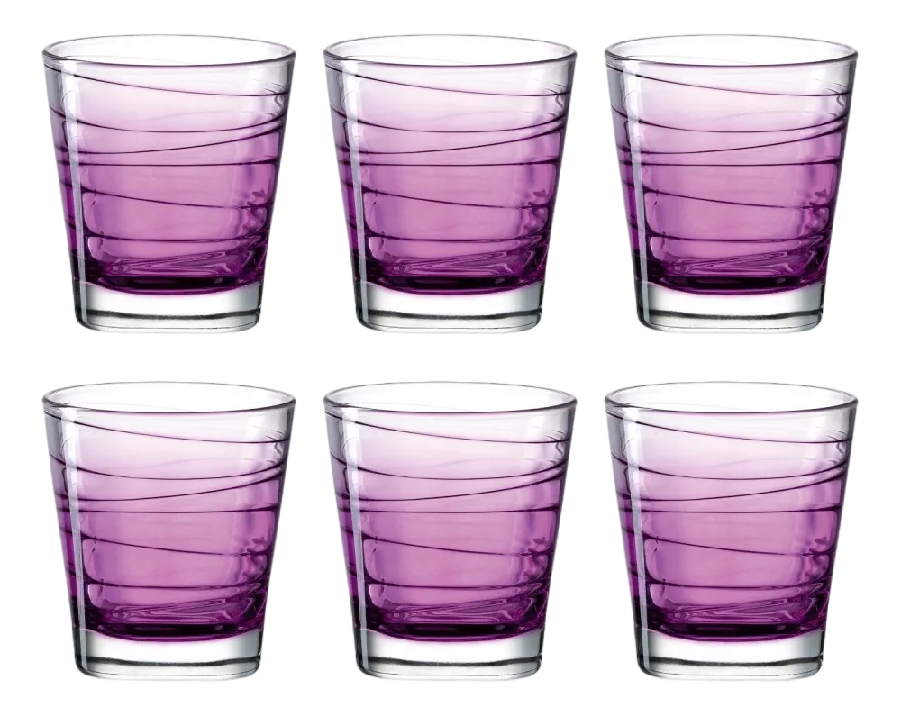 Leonardo Waterglas Varia Struttura Violet 250 ml (Set van 6) Best