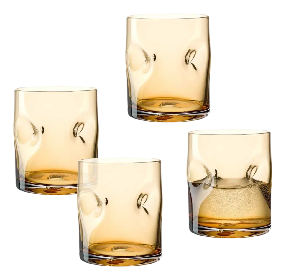 Waterglas Leonardo Vesuvio Amber 300 ml (Set van 4)