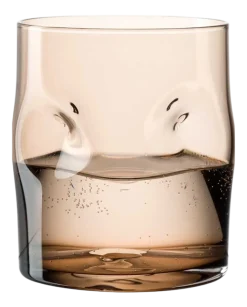 Waterglas Leonardo Vesuvio Bruin 300 ml (Set van 4)