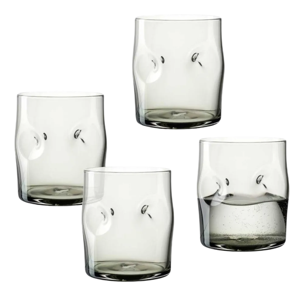 Leonardo Waterglas Vesuvio Grijs 300 ml (Set van 4) Hot