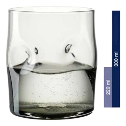 Leonardo Waterglas Vesuvio Grijs 300 ml (Set van 4) Hot